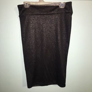 Black Sparkly Skirt